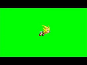 Sonic 3 - Super Sonic Running Animation (Green Screen)