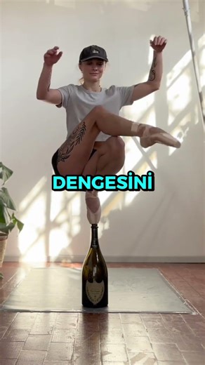 Woman Walking on Champagne Bottles 😳🍾