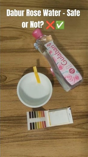 Dabur Rose Water pH Testing at Home | Real Result Revealed! #skincare #rosewater #shorts