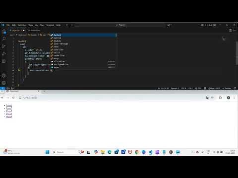 Create a Navigation Menu Using CSS Grid | Step-by-Step Tutorial