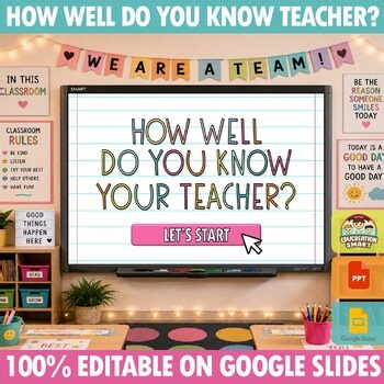 How Well Do You Know Your Teacher? | End of Year Teacher Trivia Game
