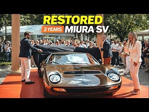 Lamborghini Just Restored a Legendary Miura SV… And the Details Are Insane
