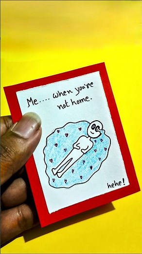 Make Them Smile Again 😊 | Cute ‘Miss You’ Card Tutorial 💖 #shorts #diy