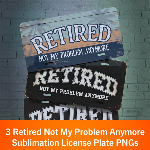 Retired License Plate PNG: Car Accessory (digital Download) - Etsy