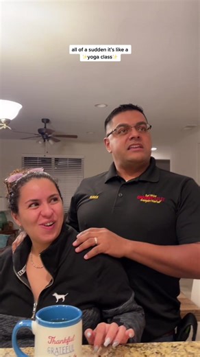 wait for it 😂 she really tricked him into going to hot yoga, he liked it tho bc he went again today 😂🤷🏽‍♀️ pt 2? #theaguilars #grwm #routine