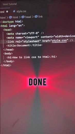 How to link css to html in vscode | How to link css to html | html beginner tutorial