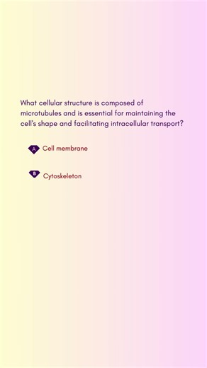 What cellular structure is composed of microtubules and is essential for maintaining the cell's shap