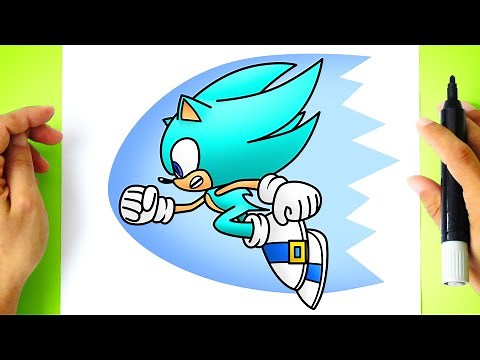 How to DRAW ICE SONIC step by step [ Draw and Color ]
