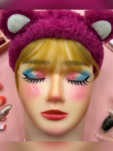 Satisfying ASMR Watermelon Makeup Transformation