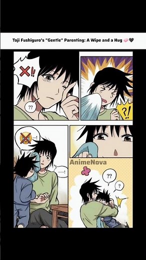 Toji Fushiguro’s "Gentle" Parenting: A Wipe and a Hug 🧼🖤