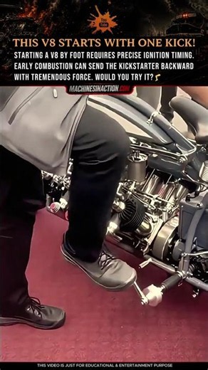 This V8 Starts With One Kick 🔥
