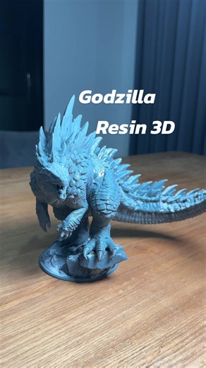 godzilla resin 3D #3dprintworks #3dprinting #3d #resin #workshop #Model #godzilla