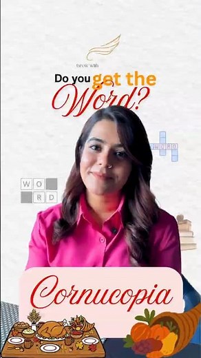 What Does “Cornucopia” Mean? | Word of the Day | #growwithaishly #speakconfidentenglish