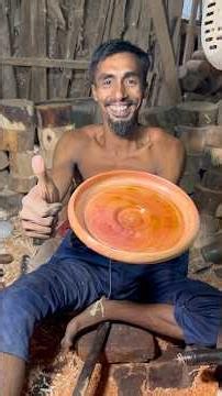 Amazing Woodworking Handcrafting a Stunning Wooden Plate.