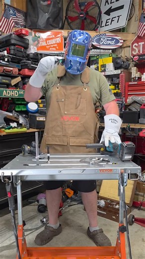 17K views · 137 reactions | 400lb load capacity. Carbon steel strength. VEVOR welding table doesn’t flinch.  헢헿헱헲헿 헵헲헿헲: https://s.vevor.com/QTX7T4 ️ 헖헼헱헲: 헩헜헣헙헔헡ퟱ (Extra 5% off)  @powertool1990 #VEVOR #VEVORDIY #DIYProject #HomeDIY #BudgetFinds #HeavyDutyWelding #VEVORStrength | VEVOR Home Improvement | Facebook