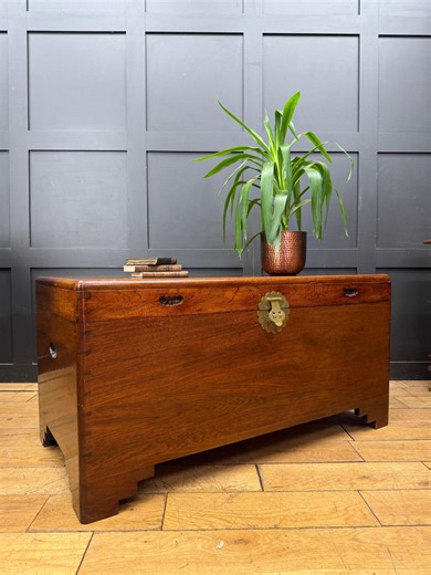 Chinese Camphor Wood Blanket Box Trunk Chest Coffee Table Lockable Storage - Etsy