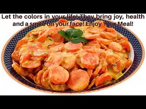 Cooked Carrots with Curcuma – Vegetarian Recipe