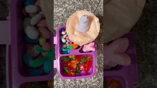Packing school lunch with bunny-shaped pasta
