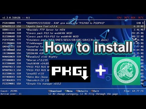How to install PKGi and Apollo Save Tool on your PS3 HEN/CFW (EASY METHOD)!!!!