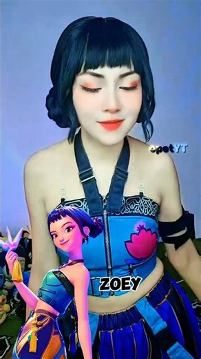 Kpop Demon Hunters Couples Cosplayers Singing Golden 🎶 pt.22 #zoey #mira #rumi #kpopdemonhunters