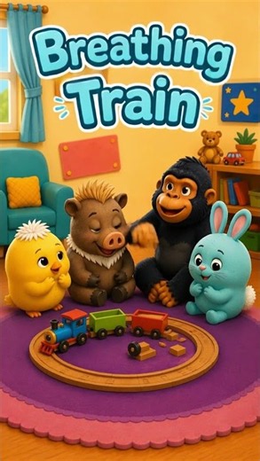 The Breathing Train 🚂💨 | Gordy Teaches Calm Breathing for Kids
