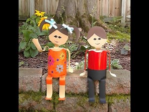 How to make PVC pipe people - the quick version!