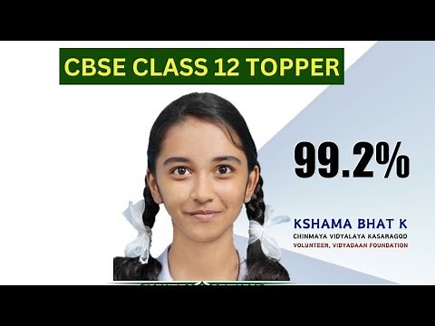 Interview with CBSE Class 12 Topper | Kshama Bhat | Chinmaya Vidyalaya Kasaragod