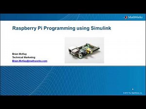 Programming Raspberry Pi with Simulink Video MATLAB & Simulink