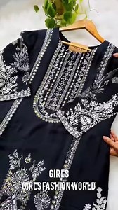 52 reactions · 5 comments | - Pure crepe Pakistani mirror work kurti set ❤️‍ - dubai cheery real stone work Digital prints - Orna Cherry Jorget - seloayr butterfly - Size M/L/Xxl ( 36/38/40/43/44/46 ) - Top button and Dupatta - More information.. 01795-333124 | Girls Fashion World | Facebook