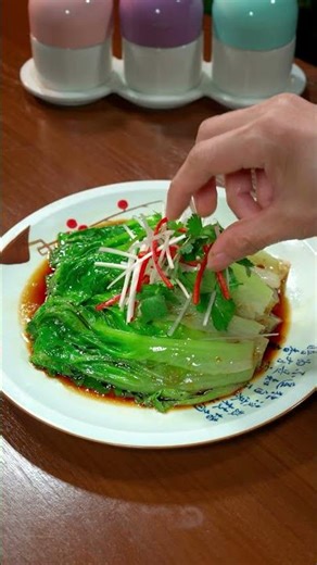 Try this scallion oil lettuce, it's so delicious. #cooking #recipe