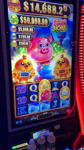 $75 BETS $300 IN EACH MACHINE! BACON RICHES!