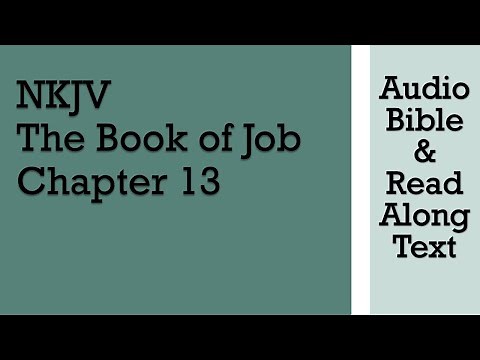 Job 13 - NKJV - (Audio Bible & Text)