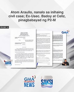 87K views · 695 reactions | ICYMI: Pinaboran ng Quezon City Regional Trial Court Branch 306 ang broadcast journalist na si Atom Araullo sa isinampa niyang civil case laban kina dating Undersecretary Lorraine Marie Badoy at Jeffrey Celiz. | GMA News | Facebook