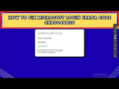 How to Fix Microsoft Login Error Code 0x800488201