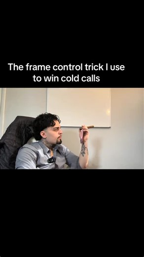 SWRV on Instagram: "This is what frame control looks like before the call even starts. #coldcalling #patterninterrupt #sales #salestips"