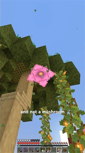 Spore Blossoms are REALISTIC? #minecraft #howto #build #custom #mushroom #spore #blossom #particle