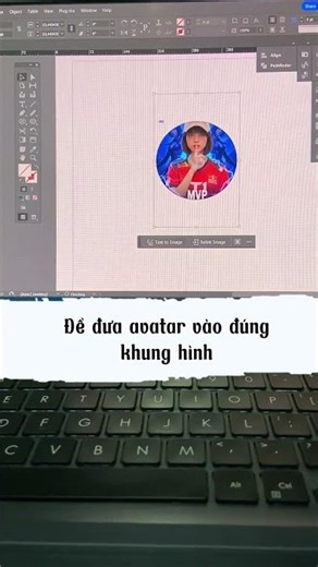 Cách tạo frame avatar đơn giản trên InDesign #nyoungdesign #hocthietke #thietke #indesign #frame