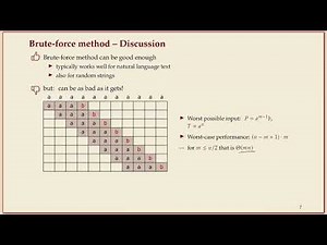 COMP526 (Fall 2022) 4-2 §4.2 Brute force string matching algorithm