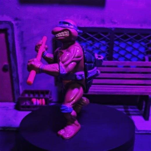 Nolstalgic Finds '89 on Instagram: "Storage Shell Donatello & Foot Soldier – Teenage Mutant Ninja Turtles – 1989 Storage Shell Donatello and the Foot Soldier are classic action figures from the original Teenage Mutant Ninja Turtles toy line released by Playmates Toys in 1989. Storage Shell Donatello features Donatello in his iconic purple mask with a functional opening shell designed to store his ninja weapons and accessories. The figure includes Donatello’s bo staff and multiple small accessori