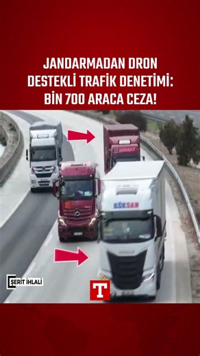 Gendarmerie Conducts Drone-Assisted Traffic Control: 1,700 Vehicles Fined! #Shorts