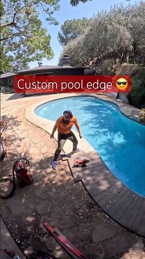 Composite decking around your pool? Yes, you can! #deckdesign