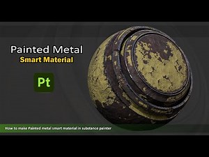 Metal Smart Material - painted metal (8) - substance painter | MatFx Peeling Paint