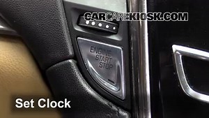 How to Set the Clock / Change Time on a 2014 Cadillac ATS 2.0L 4 Cyl. Turbo