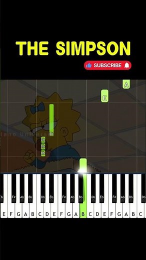👆 Learn to play THE SIMPSONS theme on piano 🎹 EASY PIANO tutorial for beginners