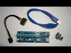 PCIe X1 auf X16 Adapter mit Strom