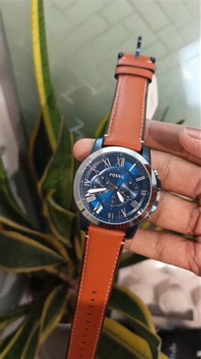 FS5151 Fossil blue dial chronograph watch