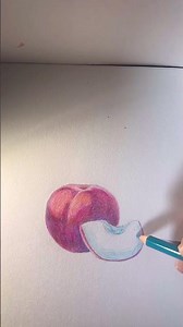 Plum Drawing ASMR | Colored Pencil & Acrylic Painting | Relaxing Art Sounds