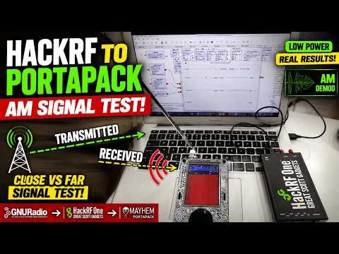 What Happens When RX Gets Too Close to TX? HackRF AM Experiment