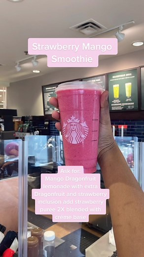 Delicious Strawberry Mango Smoothie Recipe from Starbucks