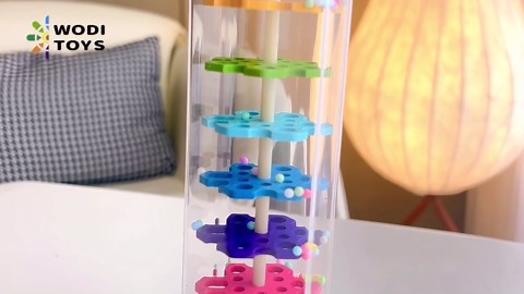 WODI Wooden Rain Stick Baby Toys 0-6-12 Months, Montessori Toys for Babies 6-12 Months, Developmental Toys Baby Rattles Infant Musical Instrument Baby Musical Toys for 1 Year Old Toddler Kids Gifts